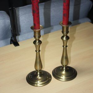 Vintage Laura Ashley Brass Candle Sticks